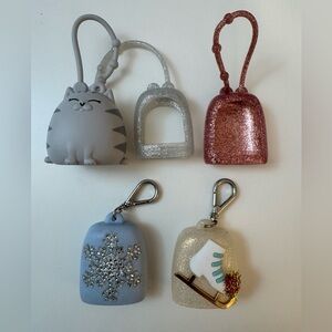 Bath & Body Works hand sanitizer holder/key chains